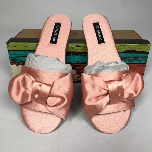 ZIGIny Valiant Flat Sandals Light Pink 7M - Picture 3 of 5